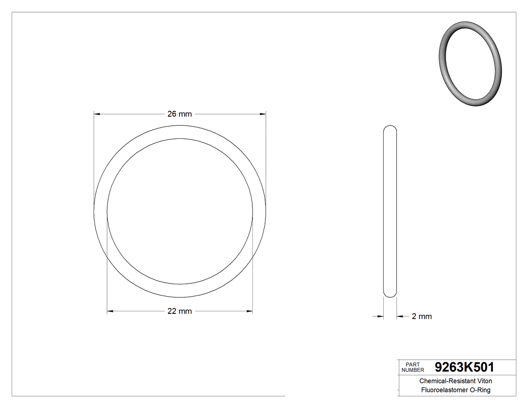 Technical drawing - 9263K501